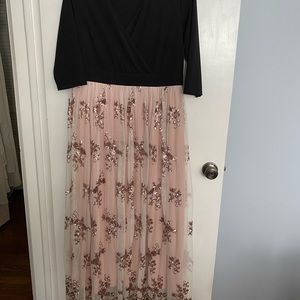 Sequin floor length gown